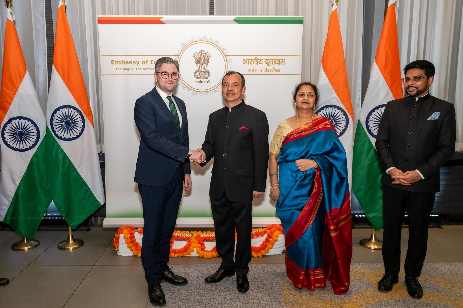 76th Republic Day Reception hosted by Ambassador Mr. Kumar Tuhin in The Hague