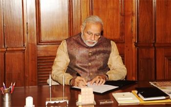 Shri Narendra Modi assumes office as 15th Prime Minister of India