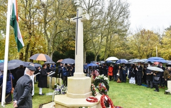 Over 300 people attend the Commonwealth Remembrance Day Service in The Hague hosted by the Embassy of India today