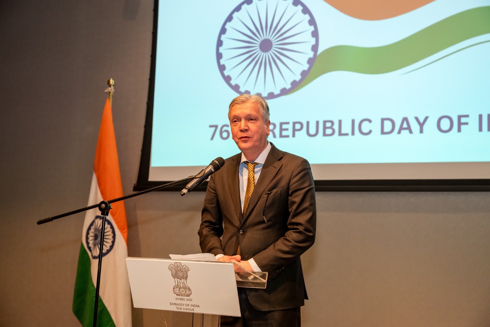 76th Republic Day Reception hosted by Ambassador Mr. Kumar Tuhin in The Hague