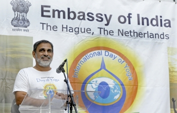 3rd International Day of Yoga celebrated in the Netherlands