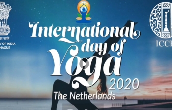 International Yoga Day 2020 online celebrations with participation by the Dutch Army and Police and a host of Dutch and Indian Celebrities.