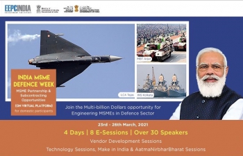 India MSME Defence Week, March 23-26, 2021