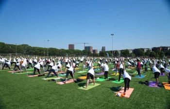 International Yoga Day Celebrations in Eindhoven